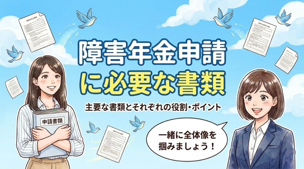 障害年金の必要書類一覧|ケース別の添付書類も解説