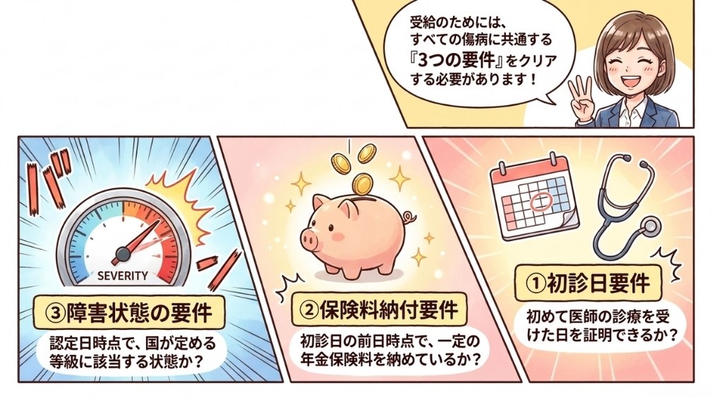受給のための3つの要件