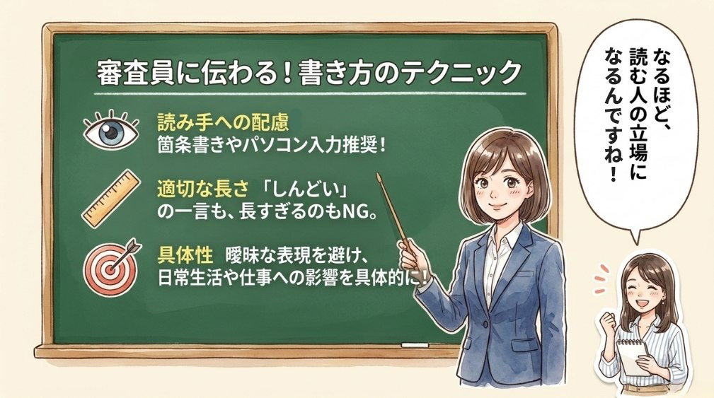 【コツ2】読み手(審査担当者)への配慮