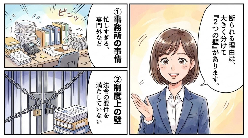社労士が障害年金の依頼を断る主な理由