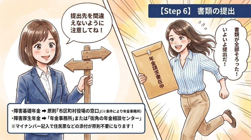 【ステップ6】書類の提出と審査・結果