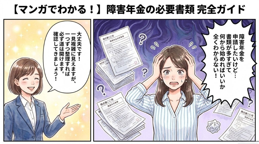 障害年金の必要書類一覧|ケース別の添付書類も解説