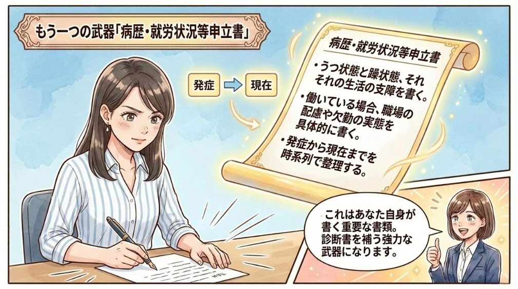 病歴・就労状況等申立書のポイント