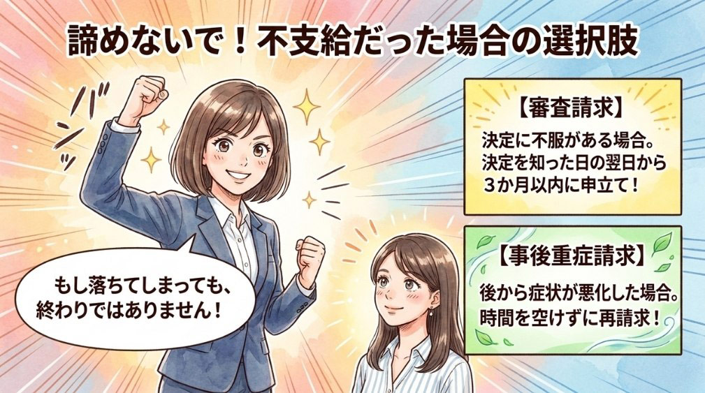 「もらえない」「不支給だった」ときの選択肢