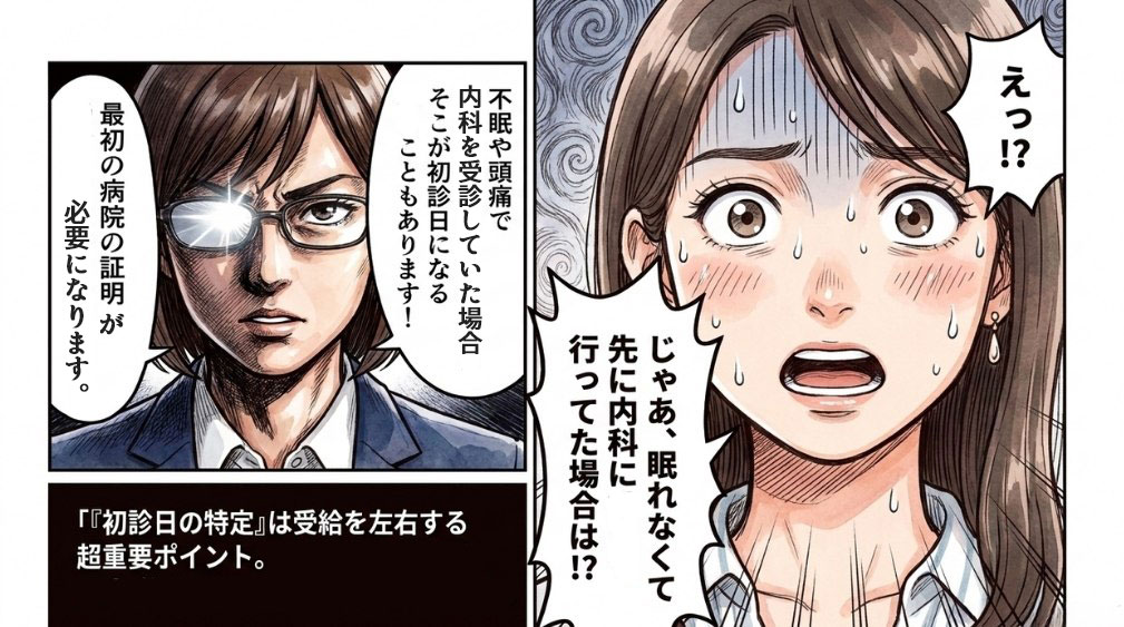 不眠・頭痛などで内科を先に受診していた場合