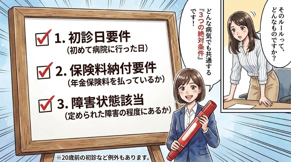 受給には3つの要件がある