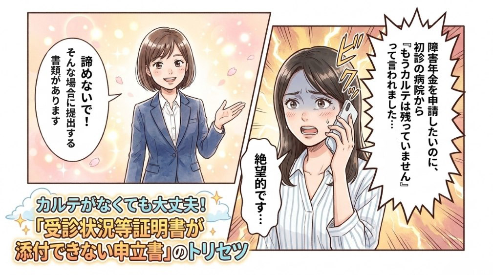 受診状況等証明書が添付できない申立書