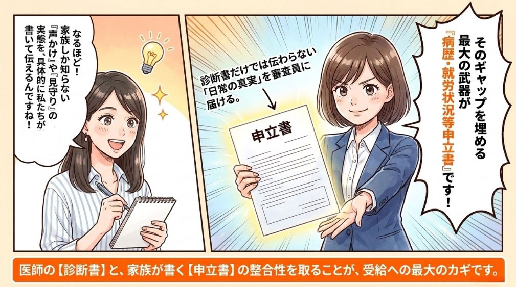 病歴・就労状況等申立書