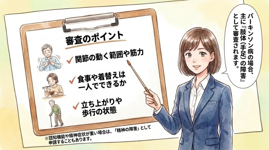 パーキンソン病で障害年金を受給できる可能性