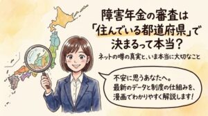 障害年金が通りやすい都道府県はある?