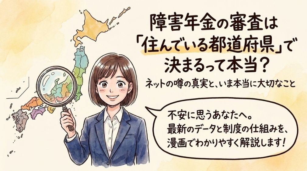 障害年金が通りやすい都道府県はある?